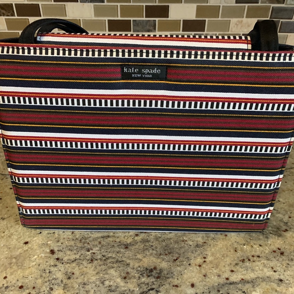 Kate spade striped handbag
